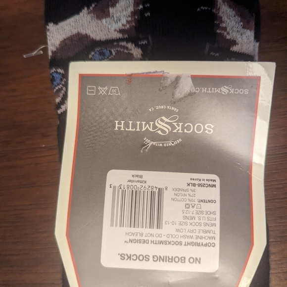 New with tags Socksmith cats in glasses - Picture 2 of 2